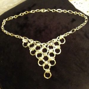 Silver toned necklace
